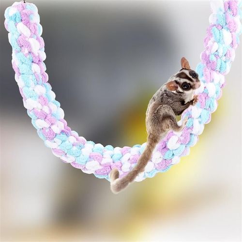Corde D'escalade Pour Bébé Foetus,Accessoires Pour Rat,Écharpe Pour Cage À Oiseaux,Sucre - Type White Blue