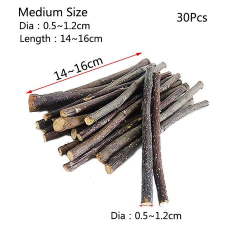 Lot De 20/40/80/100 Pièces De Broyage Des Dents De Hamster,Lapin,Pommier,Minorganisateur,Jouets En Pierre Molaire Pour Alberchilla,Accessoires Pour Animaux De Compagnie - Type Medium 30pcs 