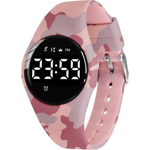 Montre Enfant,Montre Adolescent Garcon Sport Digitale De Fitness Tracker,Avec Alarme/Chronographe/Étanche Pour Cadeau Garcon Fille 5-15 Ans