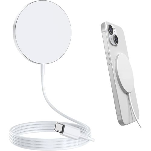 Chargeur Sans Fil Pour Iphone 15w,Chargeur Rapide Compatible Avecmagsafe Pour Iphone,Chargeurmagnétique Vers Usb¿C Pour Iphone 15/15 Pro/15 Promax/14/13/12/11/X/Xs/Se/Xr/Airpods