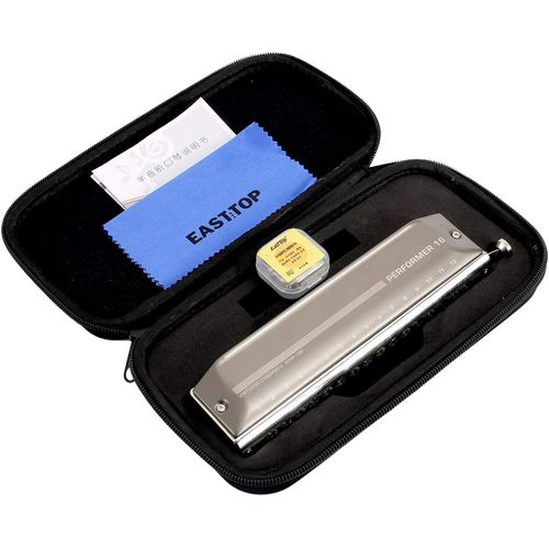 Clé D'harmonica Chromatique Demise À Niveau De 16 Trous 48 Tons De C,Harmonica Professionnelle Pour Adultes,Étudiants Et Amateurs D'harmonica
