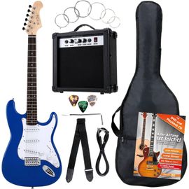 Nanoblock Guitare Électrique Bleue - Kit Construction 150 Pièces - Bandai