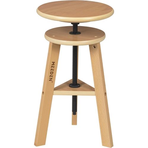 Tabouret De Peinture En Bois: 48cm-66cm Tabouret Réglable En Hauteur,Tabouret D'artiste,Tabouret D'art En Bois De Hêtre,Tabouret Pivotant,Parfait Pour Le Studio,Bureau,Cuisine,Bars