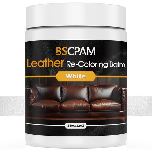 Baume Recolorant Pour Cuir ¿ Kit De Réparation Pour Cuir Pourmeubles Et Vinyle ¿ Teinture Pour Cuir,Restauration Et Renouvellement Pour Canapés,Sièges De Voiture,Ceinture,Bottes ¿ Teinture
