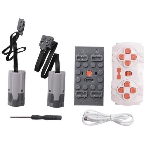 1set Puissance Fonction Moteur App Télécommande Programmation 2 Meduim Moter Set Diy Bloc Pour Enfants