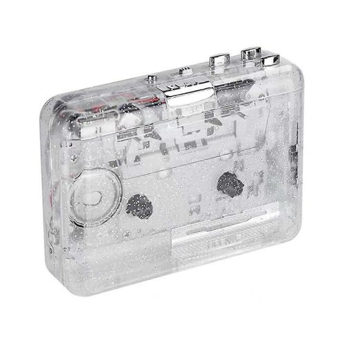 Lecteur de cassette Cassette à coque transparente complète au format MP3 Lecteur de bande Plug and Play Audio Lecteur numérique pour la musique