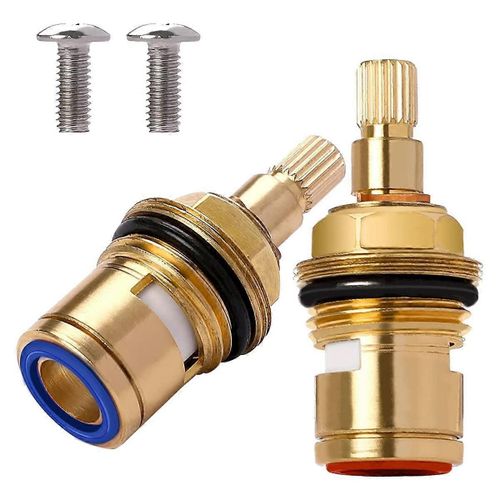 2PCS Laiton Tige En Céramique Disque En Céramique Robinet De Remplacement Robinet Réparation