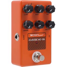 1 Boîte Effets De Guitare Orange Électronique Pédales D'effets Pour Guitare Pédale De Guitare Électrique Compresseur Accessoire D'instruments Demusique Effecteur De Guitaremétal