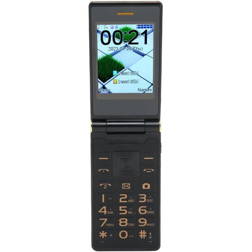 Téléphone Portable Senior,Double Écran,Double Sim,Batterie 5900mah,Gros Boutons,Haut-Parleur Transparent,Lampe De Poche Led,Téléphone Portable Débloqué Pour Personnes