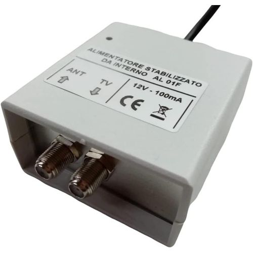 Alimentation Pour Amplificateur D'Antenne Tv De Poteau,1 Sortie,12 V 100 Ma Connecteur F,Protection Court-Circuit