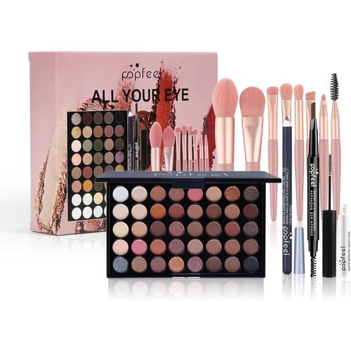 Coffret Maquillage Femme, Malette Maquillage, Kit De Maquillage Tout-En-Un, Mallettes Et Coffrets De Maquillage Trousse De Complète Cosmétique Pour Les Femmes Filles Idée Cadeau De Noël 