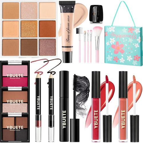 Kit De Maquillage Pour Adolescentes, Filles, Femmes, Kit De Maquillage De Voyage, Ensemble De Maquillage Portable Pour Débutants Et Professionnels, Ensemble Cosmétique Comprenant Fond De Teint, 