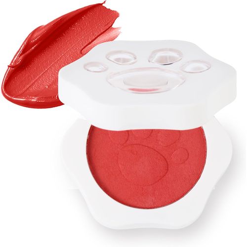 Blush,Fard A Joue,Patte De Chat,Velours Doux,Imperméable,Longue Durée Blush Creme,Finition Naturelle Mate 5g/0.17oz(#01) 