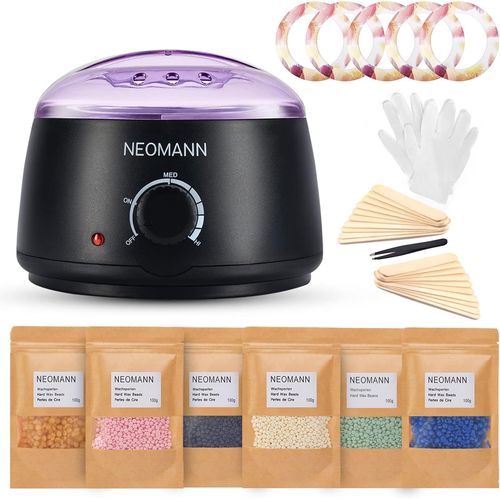 Waxer Ii Appareil Chauffe Cire Epilation - Epilateur Cire Traité Au Téflon Avec Perles De 600 G, 30 Bâtonnets, Pour Ton Corps - Machine Cire Epilation, Cire Chaude Épilation