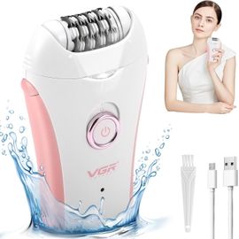 Épilateur Facial Pour Femme, Épilateur Électrique Sans Fil Avec Lumière Led, Épilateur Pour Le Corps Pour Femme, Visage, Jambe, Corps, Aisselles, Bikini