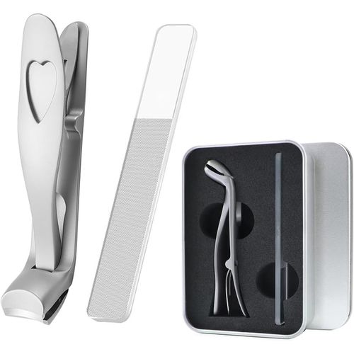 Coupe Ongle Professionnel, À Tête Inclinée Coupe Ongle Pied Pour Personnes Âgées Ongles Épais Large Ouverture, Supérieure Avec Attrape-Ongles Pour Hommes Et Femmes 