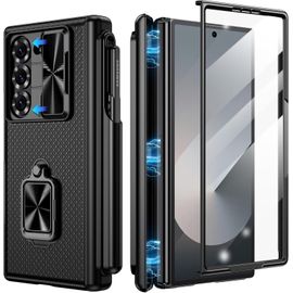 Coque Pour Samsung Galaxy Z Fold 6, Porte-S Pen, 360