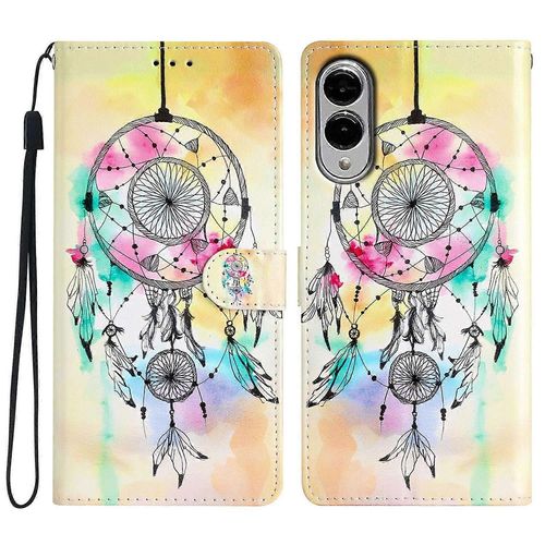 Pour Samsung Galaxy S25 Edge Wallet Case Pu Leather Pattern Printing Stand Phone Cover With Strap - W