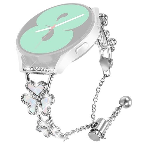 Bracelet De Montre En Métal Pour Garminmove Style Vivomove Style Heart Clover Decor - Argent