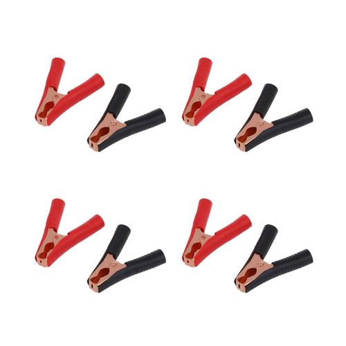 4X pinces crocodiles de voiture pinces de batterie pince 100A rouge + noir