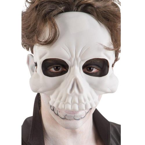 Demi-Masque Tête De Mort Plastique Adulte