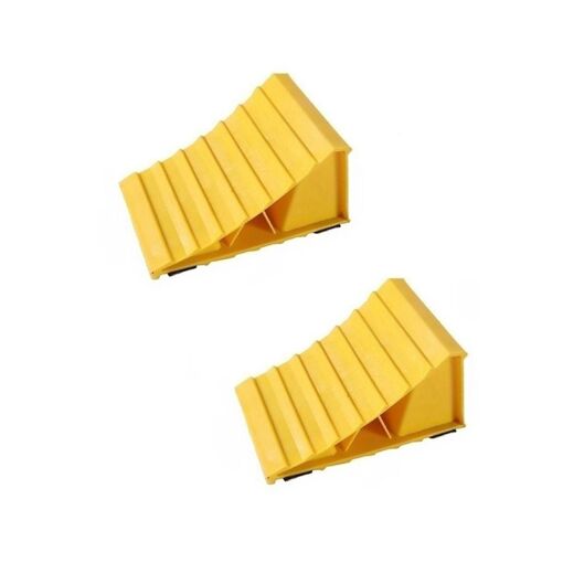 2 Cales De Roue Robustes Avec Poignée – En ABS, Pour Camping-car, Caravane, Remorque, Protection Pneus