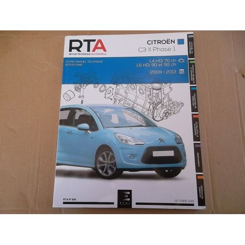 Revue Technique Citroen C3 Ii Phase 1 Hayon 5 Portes (2009 2013)