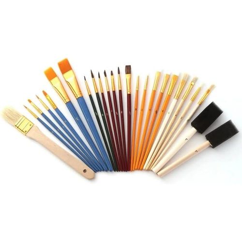 Pinceaux Professionnels En Nylon Pour Peinture À Cheveux,Stylo À Huile Acrylique,Aquarelle,Dessin,Pinceaux,Fournitures De Papeterie Artistique