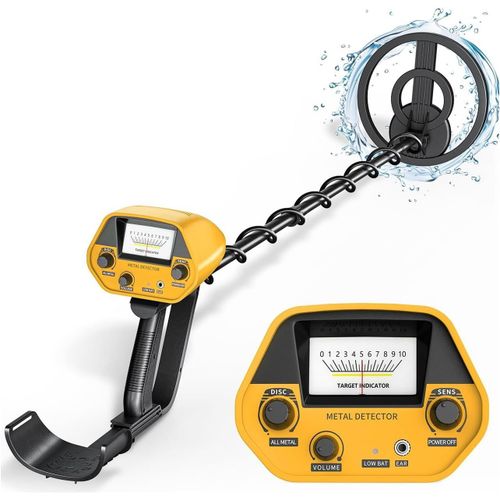 Détecteurs De Métaux Haute Précision Hauteur Réglable,Professionnel Détecteurs De Métaux Bobine De Recherche Étanche De 25cm Avec Pour Enfants Et Adultes,Batterie Rechargeable