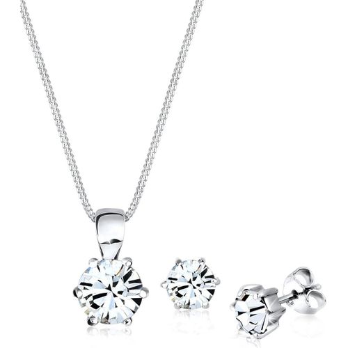 Parure De Bijoux Femme Basic Avec Cristaux En Argent Sterling 925