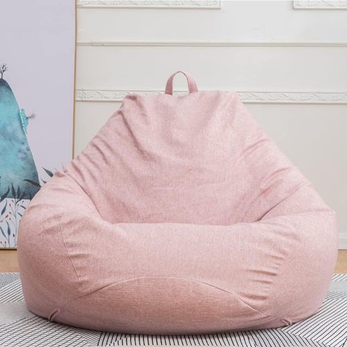 Highdi Pouf Poire Adulte 100x120cm (Sans Remplissage)- Rosa Housse De Pouf Poire Pour Intérieur Et Extérieur,Enfants Fauteuils Poire Pour Salon Géant En Tissu(Sans Remplissage)