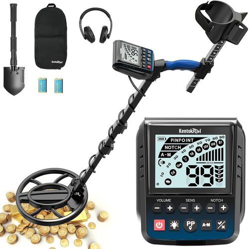 Detecteur De Metaux Pour Adultes,Détecteur De Métaux Étanche Professionnel À Haute Précision,Plusieurs Modes Avec Écran Lcd,Mise À Niveau Du Détecteur De Métaux À Puce Dsp Avancé À Bobine De 25cm