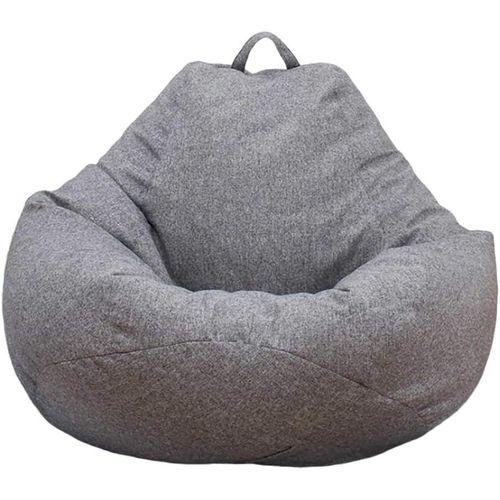 Grand Bean Bag Chair Cover Canapé Couleur Solide Simple Design Intérieur Lazy Lounger Couverture Pour Adultes Et Enfants Avec Pas De Remplissage