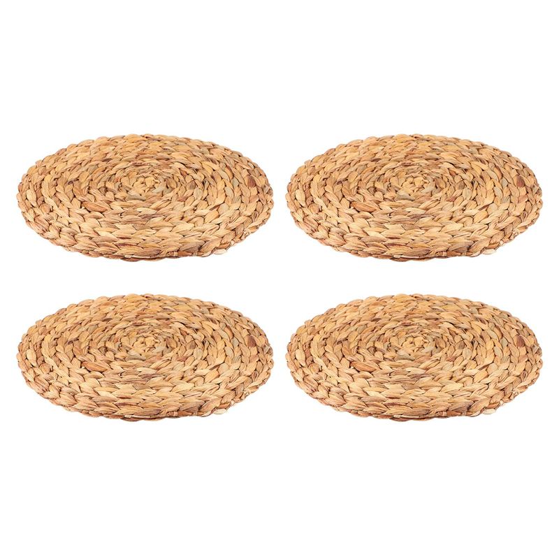 4pc Naturel Gourde D' Tiss Set De Table Rond De R... - 2