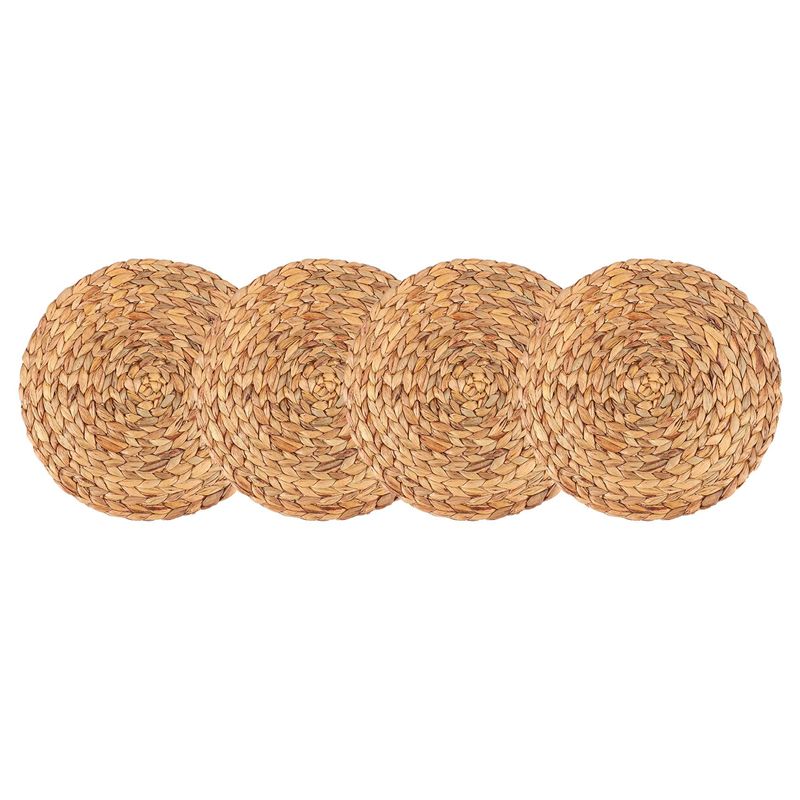 4pc Naturel Gourde D' Tiss Set De Table Rond De R... - 3