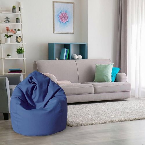 Dmora Pouf Élégant,Couleur Bleue,Dimensions 80x120x80cm