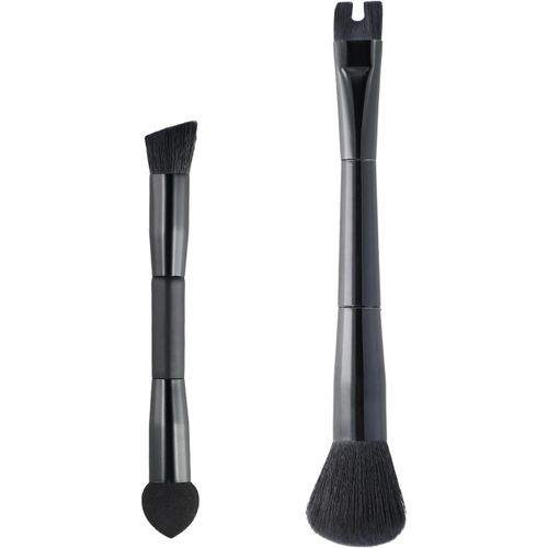Set De Pinceaux Maquillage 2 En 1,Pinceau Brosse,Pinceau Correcteur,Pinceau Contouring,Pinceaux Maquillage Yeux,Pinceau Maquillage Pour Fond De Teint Et Poudre 