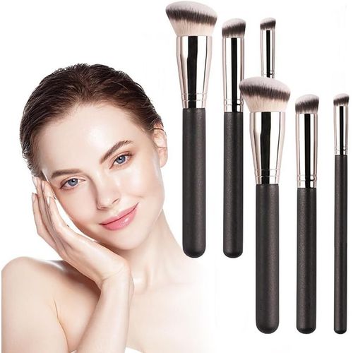 3/6 Pinceaux De Maquillage Et Pinceau Pour Fond De Teint,Pinceau Angulaire Pour L'anticerne,Ensemble De Pinceaux Pour Le Maquillage De Fond De Teint,Pour Le Contour Des Yeux (Color : 2 Set) 