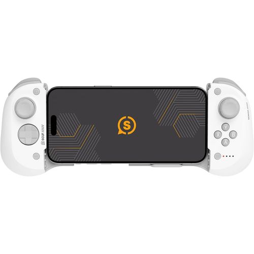 Nomad Manette De Jeu Mobile Iphone Sans Fil ¿ Palettes Arrière ¿ Joysticks Anti-Dérive ¿ Bluetooth 5.0 Connectivité ¿ Ps Remote,Xbox Game Pass,Apple Arcade,Steam Link ¿ Blanc