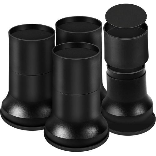 Rehausseur Pieds De Lit Rehausseurs Meuble Rehausseur De Lit Rehausseur De Pied,Augmenter Hauteur De 5,5cm Ou 10cm Ou 15,5cm (4 Paires,Noir)