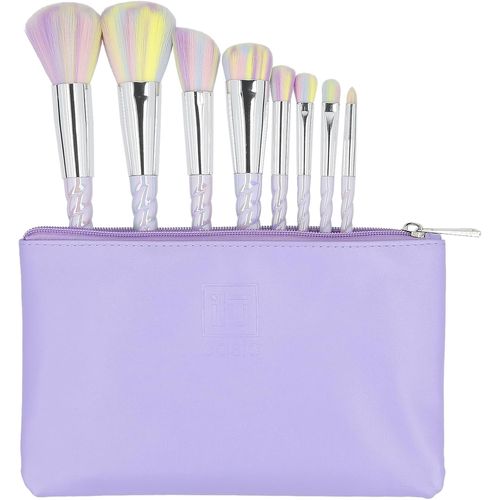 - Set De Pinceaux Maquillage Licorne 8 Pièces Avec Sac Cuir Vegan Pinceaux Doux Pour Visage Et Yeux Application Facile Contouring Smoky Eye Blush Fond De Teint Accessoires Beauté 