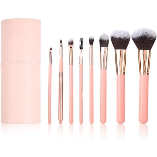 8pcs/Set Kit De Pinceaux De Maquillage Portable Fond De Teint Fard À Joues Fard À Paupières Outil Cosmétique,Pour La Maison,Cadeau 