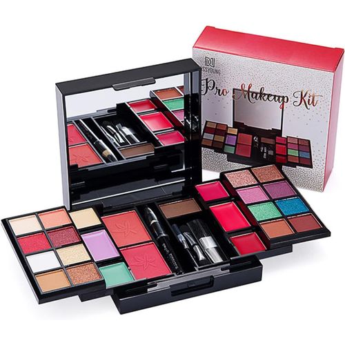 Palette De Maquillage Pour Femme,Coffret Cadeau De Maquillage Tout-En-Un,16 Couleurs Palette De Fards À Paupières,Brillant À Lèvres,Poudre À Sourcils,Rouge À Lèvres Et Fard À Joues 