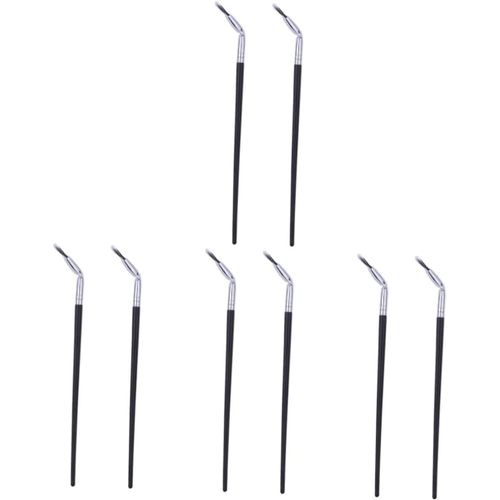 Lot De 8 Pinceaux De Maquillage Pliants Angulaires-Outils De Maquillage-Applicateur De Poudre-Accessoires Pour Filles-Éventail De Cils-Pinceau De Maquillage Pour Fard À Joues - 