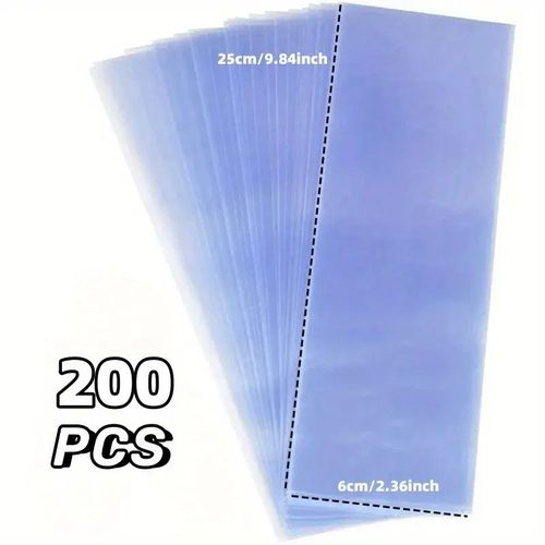Petits Sacs Ronds Rétractables,Housse Transparente Pour Climatiseur,Télécommande Smart Tv,Étui De Protection,Anti-Poussière,Film Thermique Étanche - Type 6x25cm-200pcs #B