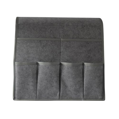 Sac De Rangement Suspendu Pour Fauteuil,Caddie En Feutre,Organisateur D'accoudoir Inclinable Pour Magazine Tablette Téléphone Portable Télécommande - Type Medium Grey