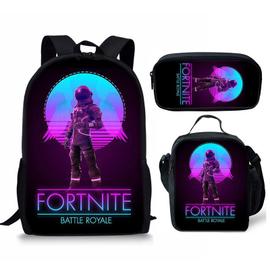 3Pcs Sac Dos Fortnite Scolaire Trousse Crayons Sac