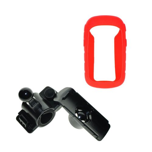 Support D'invite À Distance Pour Moto Et Vélo,Étui De Protection En Silicone Pour Gps,Garmin,Etrex 10,20,30,10x,20x,30x - Type Rouge