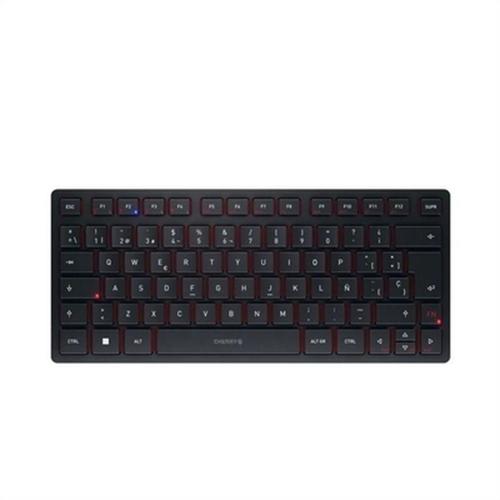 CHERRY KW 9200 MINI - Clavier - sans fil - 2.4 GHz, Bluetooth 5.0 - QWERTY - Espagnol - commutateur : CHERRY SX - noir