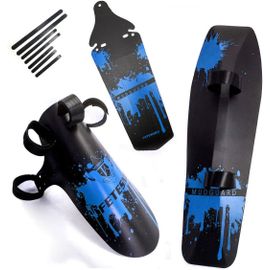 Garde-Boue De Vélo Avant Et Arrière Pour Vtt, Garde-Boue De Vtt,Garde Boue,Mountainbike, Vélo De Route, Bleu